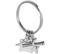 HOMSFOU Porte-clés Diplômé 2023 en Alliage de Zinc Argenté, Léger et Résistant la Casse, Design Unique pour Remise des Diplômes et Accessoires de Paquet