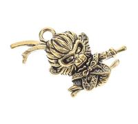 HOMSFOU Porte-Clés en Laiton Roi Singe Breloques Chinoises Accessoire Élégant pour Paquet à Dos pour Amateurs de Culture pour Halloween
