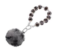 HOMSFOU Porte Clés Pompon Accessoire à Main Mignon Bracelet Porte Clés Pratique et Portable pour Femme pour de Voiture et