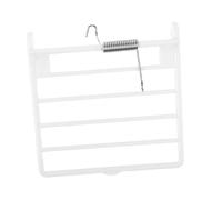 HOMSFOU Porte de Cage à Oiseaux à Ressort en Abs Solide Accessoire de Porte pour Cages Métalliques Compatible Clips en J Pratiques pour Volières et Fixation Sécurisée et Nettoyage Facile