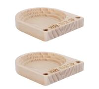 HOMSFOU Porte-gobelet en Bois pour Fête avec 2 Emplacements pour Marqueurs, Support pour Gobelets Jetables, pour Comptoir Cuisine et Pique-niques en Extérieur