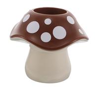 HOMSFOU Porte-stylo Champignon Kawaii Résine Organisateur de Bureau Compact et Créatif pour École Bureau et Dortoir Boîte de Rangement Multifonctionnelle Marron
