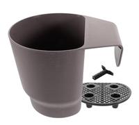 HOMSFOU Pot de Fleurs Suspendu pour Garde-Corps Balcon, Jardinière à Balustrade Fixation Rapide, Support à Fleurs pour Plantes Extérieures