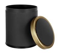 HOMSFOU Poubelle Intelligente Expérience Tactile Moderne et Design Contemporain 10l sans avec Couvercle Automatique en Plastique Noir Cuisine et Bureau