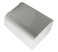 HOMSFOU Poubelle la Cuisine Double Compartiments 30 L Plastique Blanc Couvercle pour Séparation Déchets Humides et Secs Chambre d'Garçon et Filles et Atelier Créatif