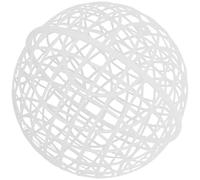 HOMSFOU Poulailler Mobile Rond en Plastique Blanc Structure Spacieuse et Sécurité Renforcée pour Utilisation en Extérieur sur Ferme, Cage à Poules et Lapins
