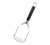 HOMSFOU Presse-purée Manuel en Acier Inoxydable Trou Suspendre, Design Simple et Portable Cuisine et Pâtisserie, Outil Pratique pour Patates Douces et Ignames