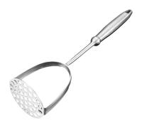 HOMSFOU Presse-purée Stable et Facile à Presser en Acier Inoxydable Argenté Outil Cuisine Manuel pour Pommes de Terre, Citrouilles et Haricots, pour Restaurants Rapides