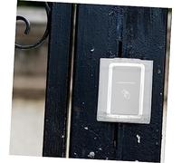 HOMSFOU Protection Étanche pour Sonnette Extérieure Couverture Transparente Pluie pour Interphone Lecteur Dempreintes et Daccès Installation Adhésive Facile pour Maison et Entreprise