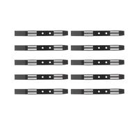 HOMSFOU Rails de Montage en Plastique Noir pour Disque Dur 3,5 Pouces sans Vis Ensemble de 5 Paires pour Entretien Serveur et Mise à Niveau Bureau