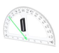 HOMSFOU Rapporteur Magnétique Multifonction Grand Angle en ABS Transparent Règle de Mesure d’Angle Précise Outils Scolaires pour Enseignants Portable et Léger Fixation Sécurisée sur