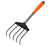 HOMSFOU Râteau Main Acier Inoxydable Outil de Fouille Plage Portable Râteau à Griffes pour Ramassage de Palourdes Huîtres Coquillages et Crustacés Couleur Aléatoire