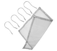 HOMSFOU Râtelier à Feu Pliable en Acier Inoxydable Argenté, Design Portable et Compact, Filet de Rangement pour Bûches, pour Camping et Randonnée en Plein Air