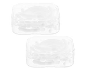 HOMSFOU Recharges de Coussinets en Silicone Blanc pour Recourbe-cils, 48 Bandes de Rechange Haute Élasticité, Accessoires Maquillage pour Cil, pour Usage Quotidien et Voyage