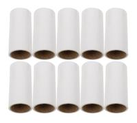 HOMSFOU Recharges de Papier Adhésif Blanc pour Rouleau Anti-Peluches 10pcs 600 Feuilles Déchirables Mini, pour Enlever Poils d'animaux sur Vêtements et Poussière la Maison Voyage