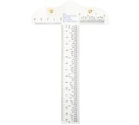 HOMSFOU Règle t Transparente Plastique Rigide Multifonction Règle Angle Pour Dessin Menuiserie Et Travaux Manuels Outil De Mesure Portable Pour Artistes Et Architectes