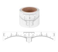 HOMSFOU Règles à Sourcils Transparentes Jetables 50 Pièces, Cartographe Professionnel pour Maquillage Permanent, Marqueur et Mesure Précise Ligne des Sourcils, Outil Pratique pour