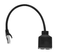 HOMSFOU Répartiteur Ethernet Rj45 1 vers 2 Haut Débit, Câble Adaptateur Cat7, Connecteur Modulaire, pour Bureau à Domicile Et Entreprise, Compatible Rj45, Couleur Transparente