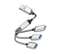 HOMSFOU Répartiteur USB Ports Adaptateur USB Multiplier Compact et Portable pour Multi Appareils Câble Extension Pratique pour Ordinateur et Appareils