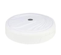 HOMSFOU Robot Aspirateur Intelligent Blanc 1pc, Dispositif de Balayage Automatique, Nettoyant pour Sols et Cheveux, Attrape-poussière Domestique, Aspirateur sans Batterie pour Parquet