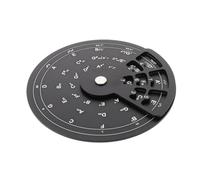 HOMSFOU Roue du Cycle des Notes pour Guitare, Roue de Théorie Musicale, Alliage D’aluminium Noir, Guide D’accords Gammes, pour Guitare et Ukulélé, Débutants, Composition et Enseignement