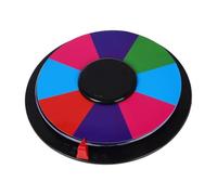 HOMSFOU Roue Tournante de Jeu Double Face 25 Cm Flèche Inscriptible, Plateau Tournant pour Prix de Fête, Bar et Karaoké, Jeu Interactif Soi-même, Roulette de Tombola pour Salle de Classe