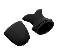 HOMSFOU Rouleau de Glace Facial en Silicone pour Massage Cutané, Moule à Glaçons Réutilisable pour Visage et Yeux, Outil de Soins Visage Apaisant Gonflements, Modèle Noir Compact