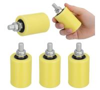 HOMSFOU Rouleau de Porte Coulissante et Poulie en Acier Lot de 4 Pièces 50X70 MM pour Système Porte Coulissante Électrique et Rail Guidage Portail Coulissant