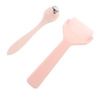 HOMSFOU Rouleau visage et yeux à billes froides pour massage, dispositif en PE et acier, usage en voyage ou extérieur, adapté femmes et jeunes filles, 1 set