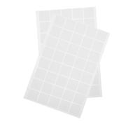 HOMSFOU Ruban Adhésif Double Face Transparent Amovible 80 Pièces Carrés 25x25x0,8 Mm pour Fixation Murale, Isolation Phonique, Autocollants Muraux et Bureau, Adhérence Forte sans Traces