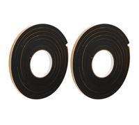 HOMSFOU Ruban Adhésif Mousse Eva Noir 10 Mm X 3 M X 2 Rouleaux, Bande Antichoc et Étanchéité pour Fenêtre, Isolation Phonique et Thermique, Joint D’étanchéité Résistant à L’humidité,