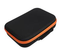 HOMSFOU Sacoche à Outils Portable en Tissu Oxford Orange Fermeture Éclair Rangement pour Perceuse Électrique et Accessoires Organisateur Compact pour Chantier et Rénovation - Paquet de