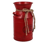 HOMSFOU Seau À Fleurs Séchées Style Européen en Métal 7.48X4.72X3.94 Pouces Pot De Fleur Vintage pour Décoration Maison Salon Balcon