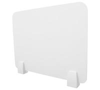 HOMSFOU Séparateur de Bureau Blanc en PVC Composite Bois-Plastique, Panneau de Protection Anti-éternuements Facile à Retirer, pour Étudiants en Salle D'examen
