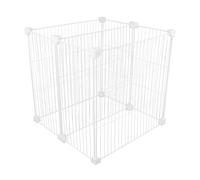 HOMSFOU Séparateur de Tiroir pour Congélateur Vertical 37x37x36 Cm en Fil Métallique, Organisateur Modulable à 2 Compartiments, Cloison de Congélation pour Rangement Réfrigérateur