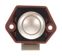 HOMSFOU Serrure à Bouton-poussoir sans esign Simple et Minimaliste Matériau Abs et Alliage de Zinc, Couleur Marron pour Armoire et Tiroir de Cabinet pour Camping-cars et Maisons