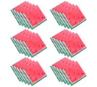 HOMSFOU Serviettes Jetables et Lot de 5 Paquets de 100 Pièces Papier Doux et Absorbant Motif Tranche de Pastèque Rouge Fêtes D'anniversaire pour Pique- D'garçon Filles