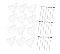 HOMSFOU Set de Moules Plastique pour Bougies de Noël DIY Moules Sapin avec Mèches de Surface Lisse Réutilisable et Facile à Démouler pour Création Parfumée