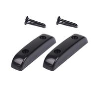 HOMSFOU Sets de Repose-pouces Protège Main et Posture Correcte Lot de 2 en Plastique Noir Accessoires Instruments de Musique Fixation Facile pour Basse