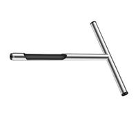 HOMSFOU Sonde D’échantillonnage de Sol à Poignée en T 52x25 Cm en Acier Inoxydable 304, Outil Manuel pour Prélèvement de Sol et Analyse Agricole, Entretien de Pelouse et Jardinage