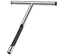 HOMSFOU Sonde de Sol en Acier Inoxydable 304 Outil D’échantillonnage du Sol 31x15 Cm Manche en T Tubulaire Outil Pratique pour Analyse et Entretien de Pelouse