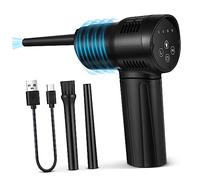 HOMSFOU Souffleur Air Comprimé sans Fil Rechargeable pour Pc et Électronique Puissant avec Gonflage Portable et pour Nettoyage Intérieur Voiture et Maison