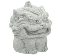 HOMSFOU Statue Miniature Sandstone Décoration De Bureau Vintage Chinoise pour Jardin Symbole De Prospérité Idée Originale pour Et Famille