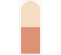 HOMSFOU Sticker mural arche autocollant mural poster mural pour salon décalque de voûte murale papier peint pour le salon gomettes stickers muraux papier peint géométrique PVC rose