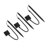 HOMSFOU Stylet Écran Résistif Métallique 3 Pièces Lanière à Ressort Et Base Fixe, Stylet Précis pour Navigation Automobile Et Terminal Point De Vente, Accessoires D’écriture Anti-Rayures Noir