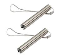 HOMSFOU Stylo de Détection Fluorescent pour Identification de Devises et Agents Fluorescents 2pcs en Acier Inoxydable Lampe Torche Portable Haute Luminosité pour Maison et Magasin
