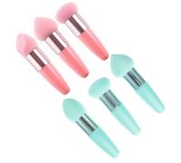 HOMSFOU Stylo Fond de Teint Éponge Lot de 6, Stylo Biseauté Portable, pour Application Crème et Correcteur, Accessoire Maquillage Multifonction, Usage sur Peau Sèche ou Humide