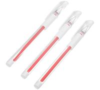 HOMSFOU Stylos de Marquage pour Microblading Lot de 3 Rouge Étanches Pointe Fine Précision Plastique Solide Outil Cartographie Sourcils pour Tatoo Lèvres et Sourcils