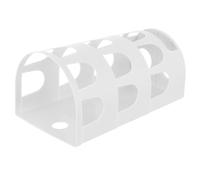 HOMSFOU Support à Foin pour Lapin Petite Taille Blanc, Distributeur Anti-gaspillage en Plastique Solide, Étagère Fixe pour Cage Intérieure, Accessoire pour Alimentation Lapins et Cobayes