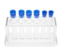 HOMSFOU Support Couleur Aléatoire Gain de Place 1 Set pour Tubes à Essai en Plastique Résistant la Corrosion pour Laboratoire à Domicile et Cours de Chimie